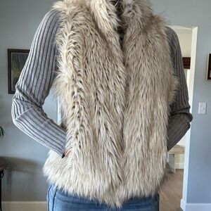 Faux fur vest